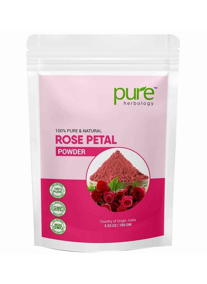 Pure Herbology Pure And Natural Double Filtered Rose Petal Powder For Skin Face Pack For Fairness Tanning & Glowing Skin 200Gm  - Image 2