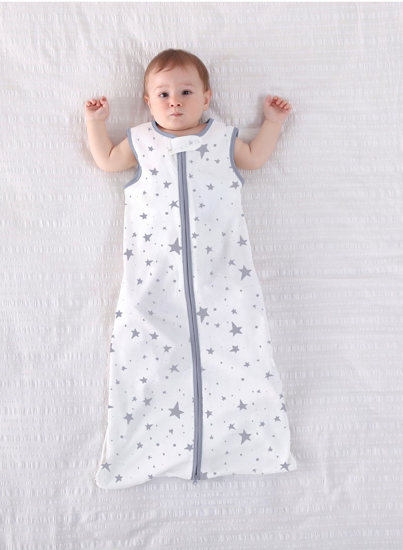 Miracle Baby Baby sleeping bag 100% cotton sleeveless zipper baby sleeping sack summer swadde wrap - Image 4