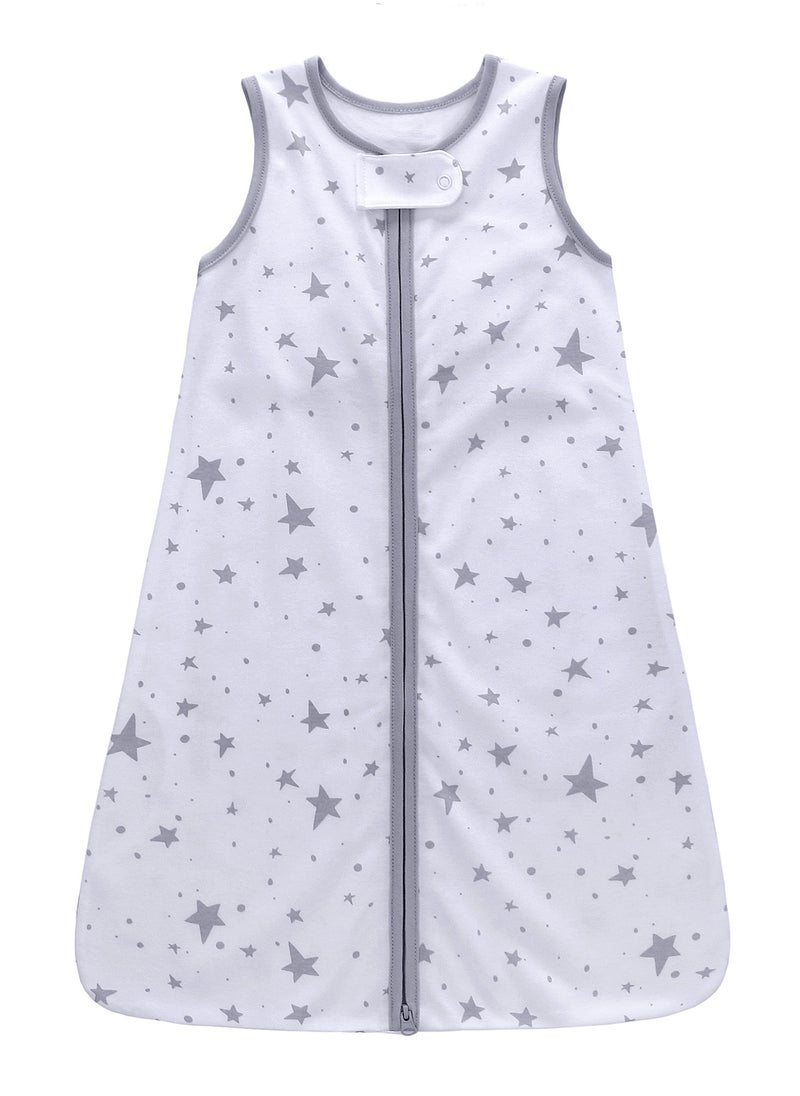 Miracle Baby - Baby sleeping bag 100% cotton sleeveless zipper baby sleeping sack summer swadde wrap - Image 1