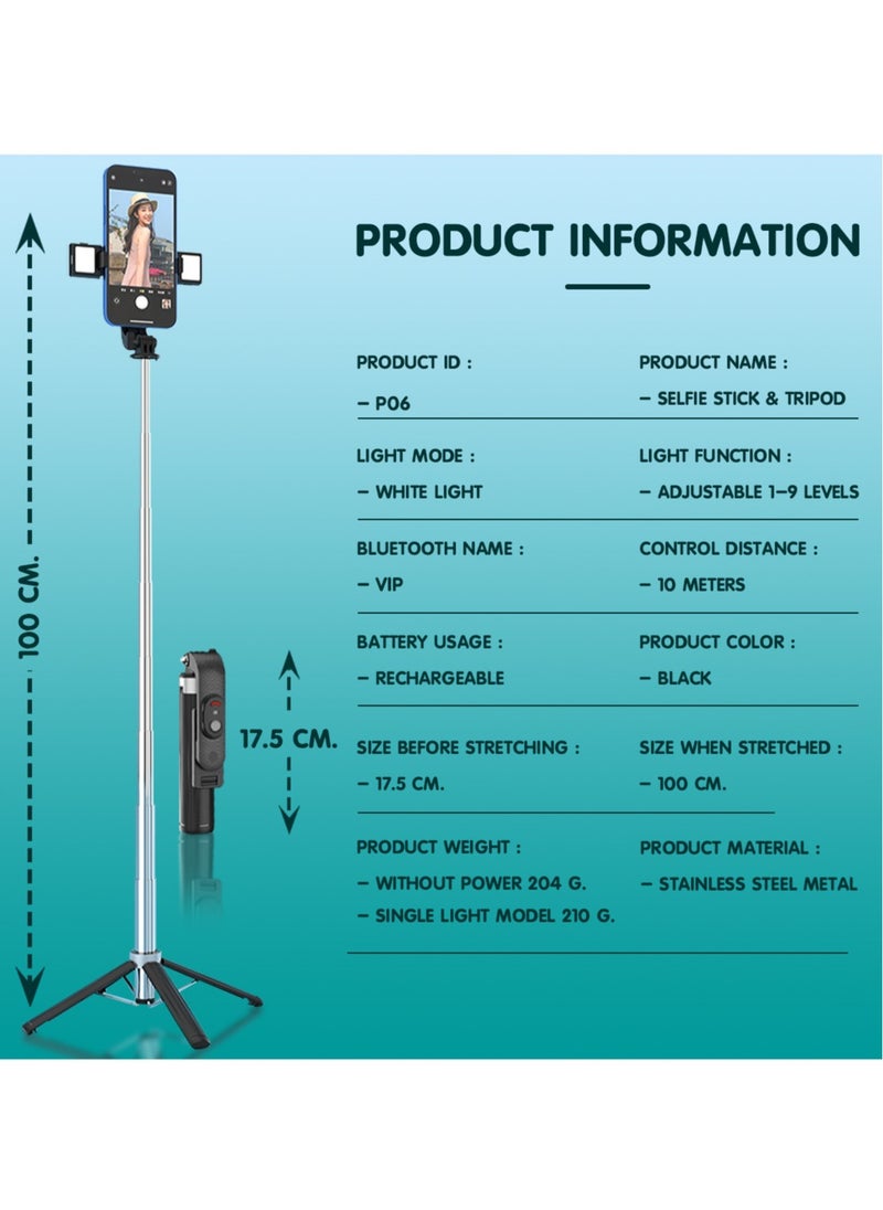 Selfie Stick , 360 Rotating Selfie Stick, Selfie Stick Bluetooth Remote, 3IN1, Wireless, Portable and Convenient.