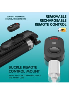 Generic Selfie Stick , 360 Rotating Selfie Stick, Selfie Stick Bluetooth Remote, 3IN1, Wireless, Portable and Convenient.  - Image 4