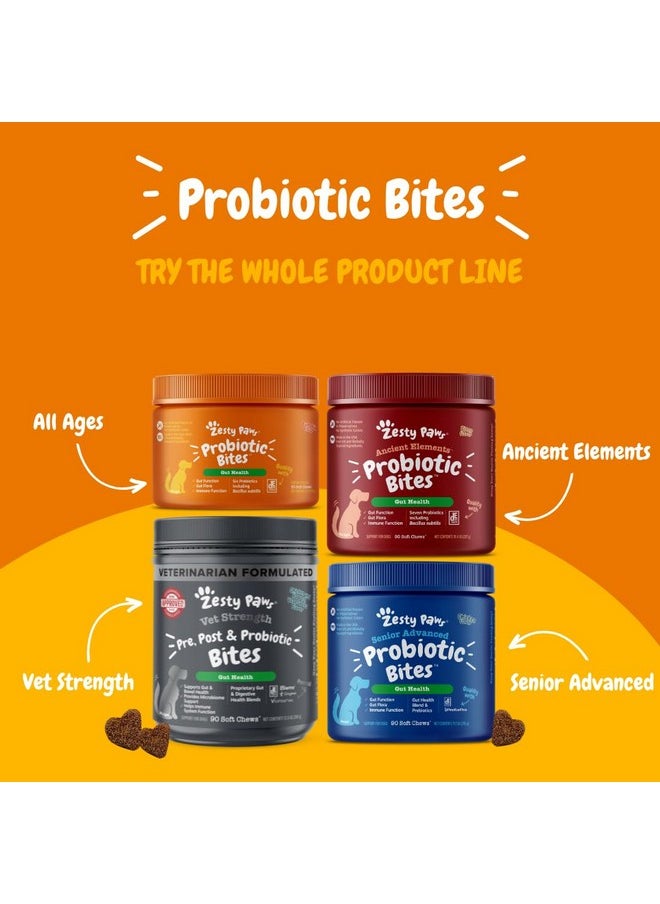 Zesty Paws Probiotics For Dogs - Digestive Enzymes For Gut Flora, Digestive Health, Diarrhea & Bowel Support - Clinically Studied De111 - Dog Supplement Soft Chew For Pet Immune System - Pumpkin  - Image 5