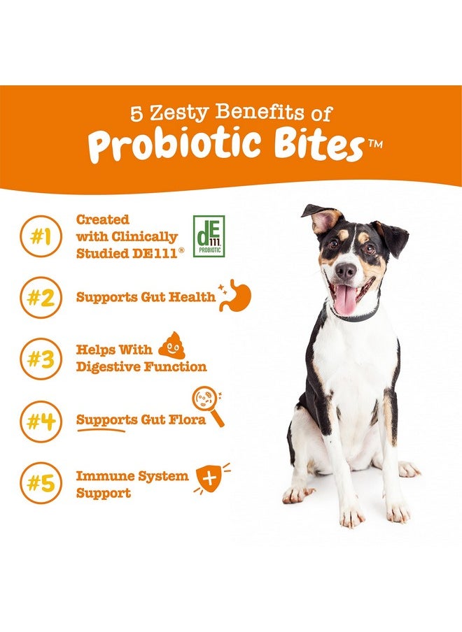 Zesty Paws Probiotics For Dogs - Digestive Enzymes For Gut Flora, Digestive Health, Diarrhea & Bowel Support - Clinically Studied De111 - Dog Supplement Soft Chew For Pet Immune System - Pumpkin  - Image 2