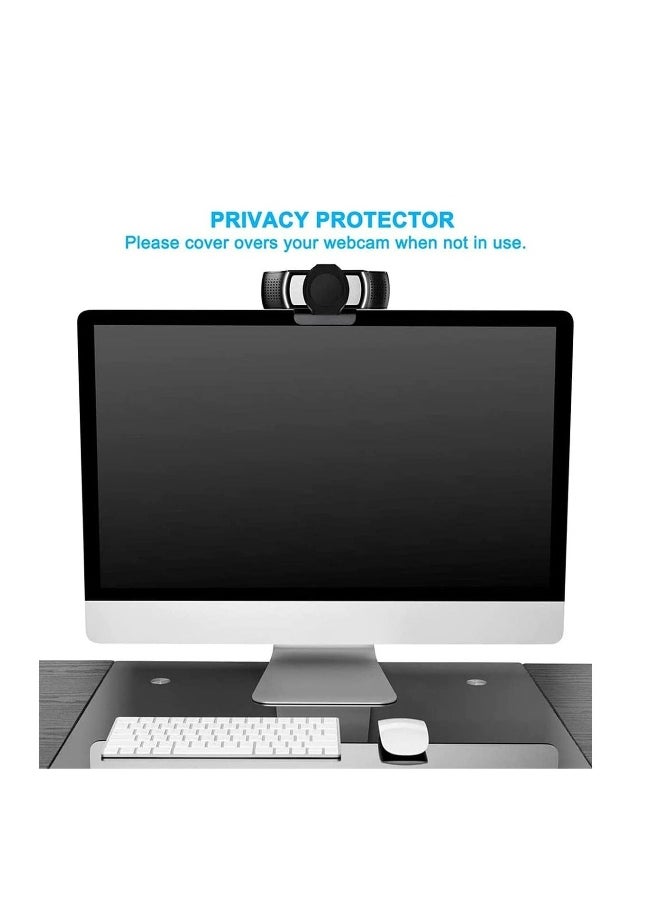 Generic - Webcam Privacy Cover,Shutter Protects Lens Cap Hood Covers with Strong Adhesive, Protecting Privacy and Security for Logitech HD Pro Webcam C920 & C930e & C922 & C922X Pro Stream Webcam - Image 1