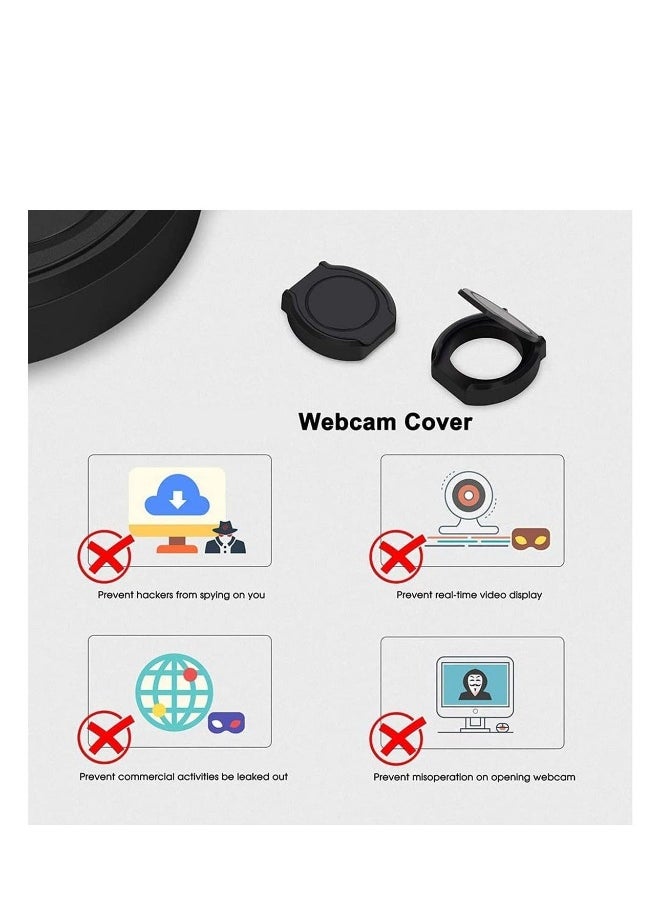 Generic - Webcam Privacy Cover,Shutter Protects Lens Cap Hood Covers with Strong Adhesive, Protecting Privacy and Security for Logitech HD Pro Webcam C920 & C930e & C922 & C922X Pro Stream Webcam - Image 1