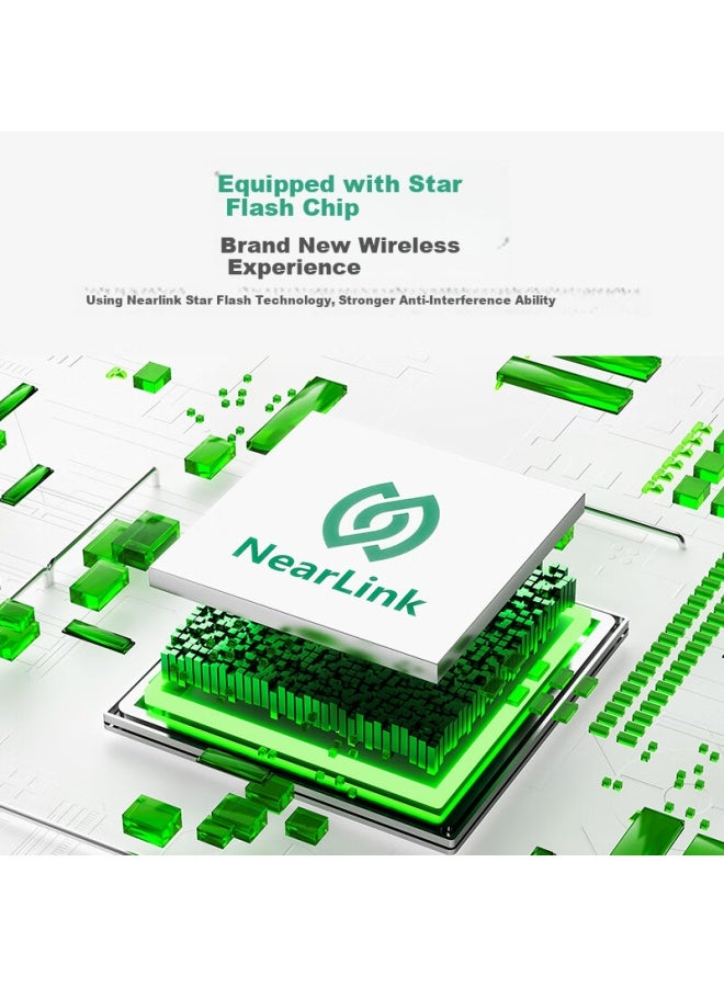 Ajazz Aj179Nl Star Flash Three-Mode Gaming Mouse Lightweight Design Star Flash Three-Mode Paw3311 800Mah High-Value Gaming Mouse Black - Image 3