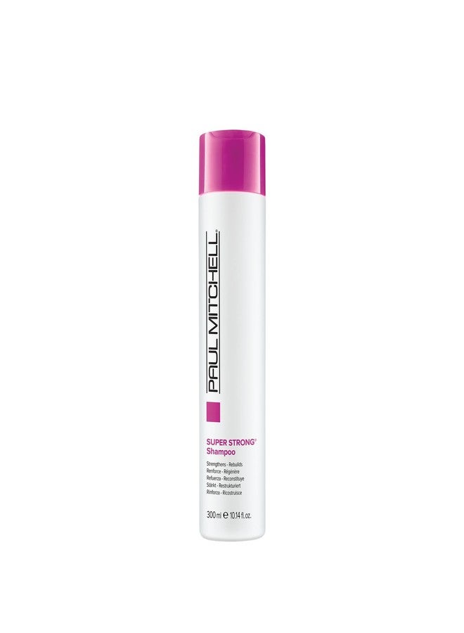 Paul Mitchell Super Strong Shampoo, Strengthens + Rebuilds, For Damaged Hair, 10.14 fl. oz - Image 1