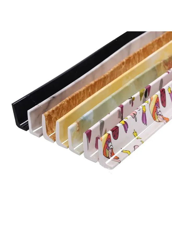 Elegant Curved Shower Partition Self Adhesive Bathroom Divider With Wet Dry Barrier Modern Goose Yellow 59.06 Inch Long Plus 3 Bags Of Adhesive Durable High Quality Material For Bathtub Shower Kitchen Easy Installation Space Saving Decorative Privacy Screen Bathroom Decor And Accessories - Image 1