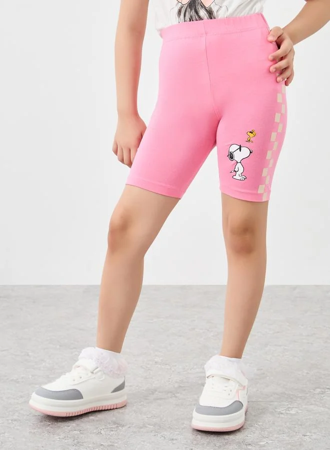 ستايلي Styli Snoopy Print Cycling Shorts