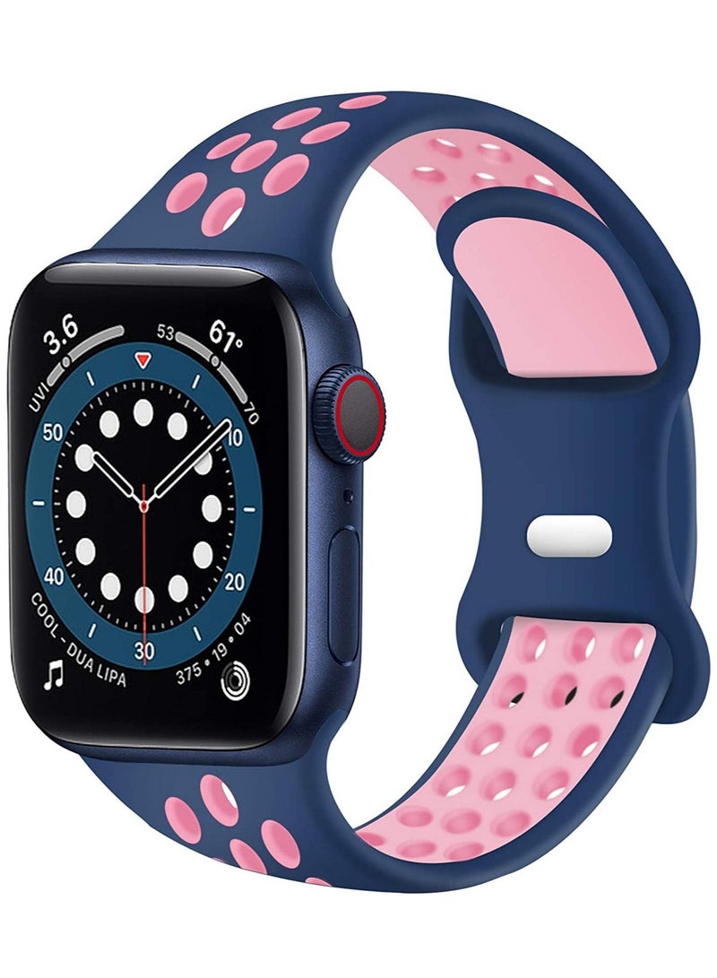 GULFLINK Silicone Watch Band 220mm Length for Apple iWatch 42/44/45 mm - Image 1