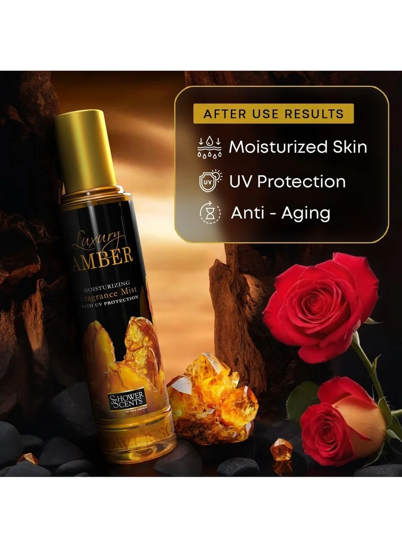 Shower Scents Shower Scents Luxury Amber moisturizing fine fragrance body mist  250ml
