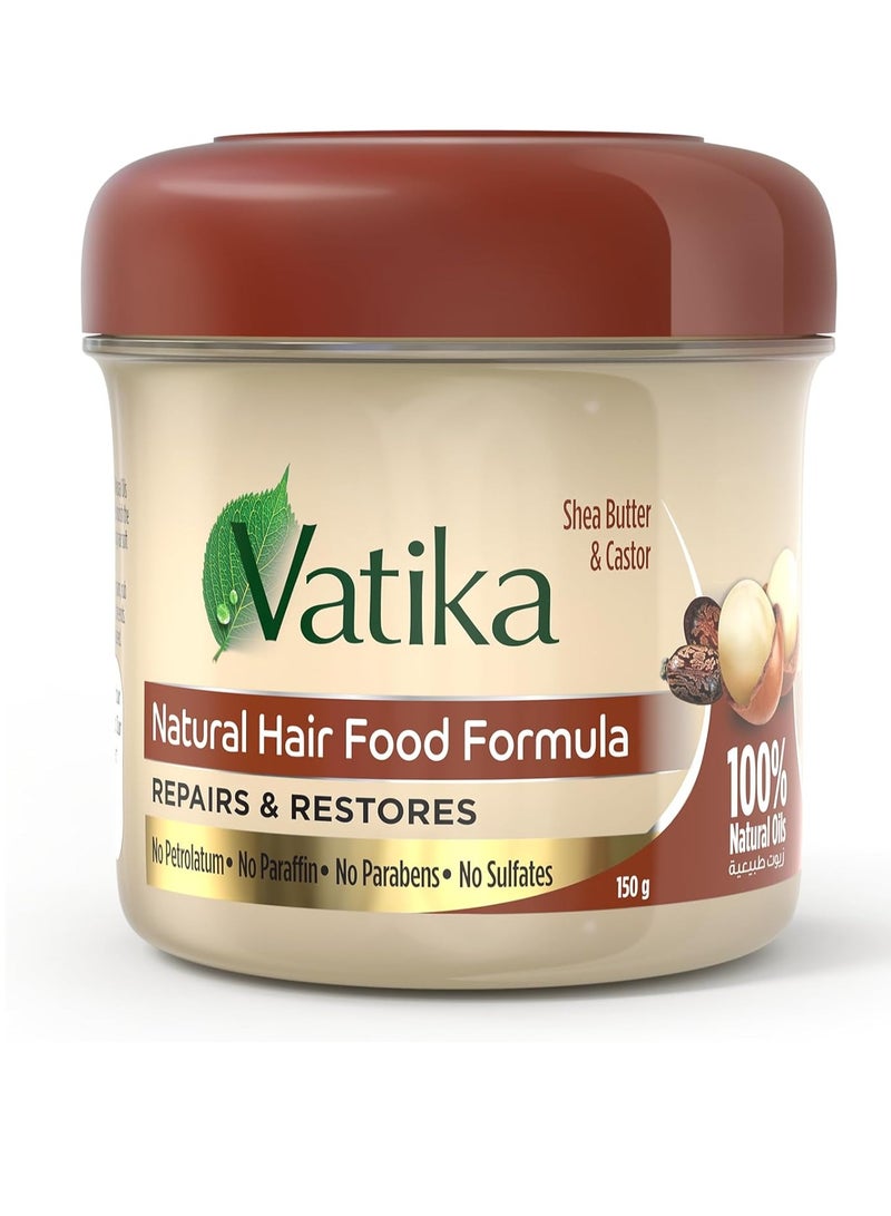 Vatika Hair Food, Shea Butter & Castor, 150 Gm - Image 1