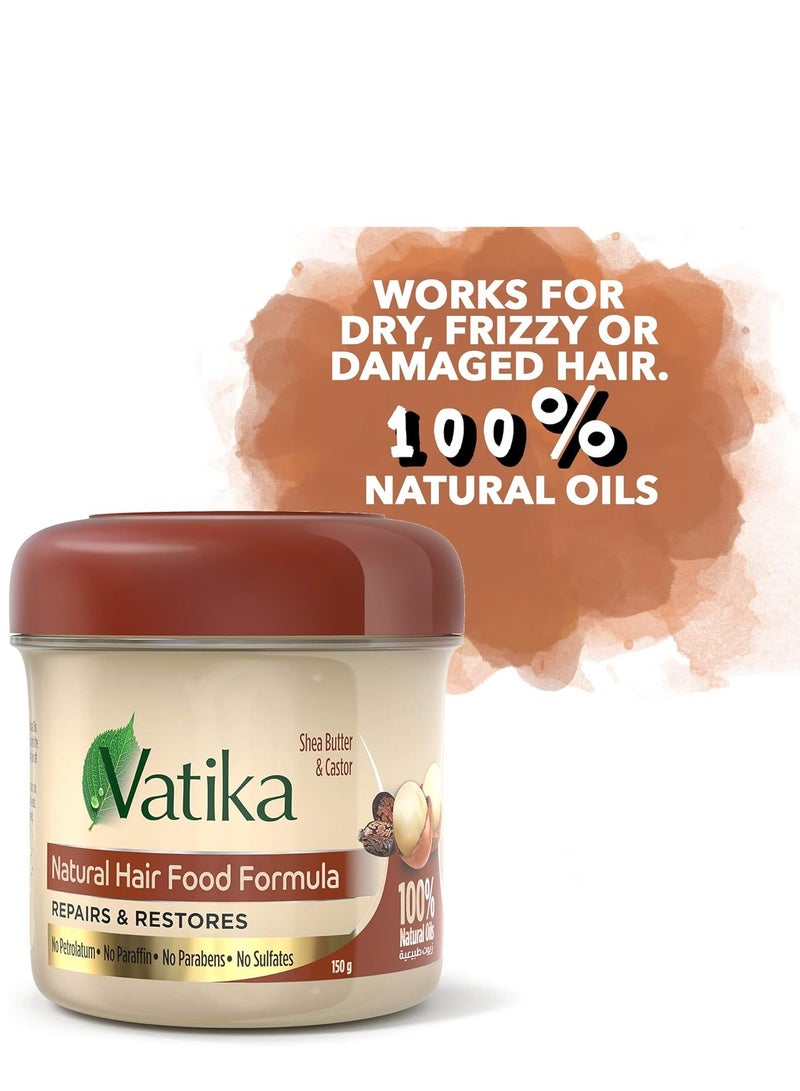 Vatika Hair Food, Shea Butter & Castor, 150 Gm - Image 2