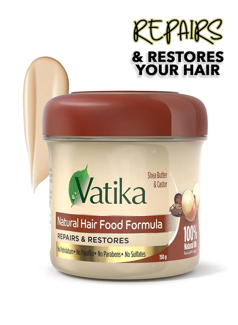 Vatika Hair Food, Shea Butter & Castor, 150 Gm - Image 3