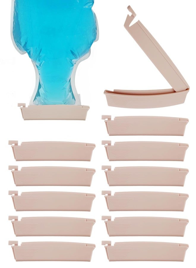 JFRHUDS 12Pack Ostomy Bag Clips, Colostomy Ostomy Supplies Drainable Pouch Clamp Tail,Reusable for Colostomy Bags, Universal Curved Closure Surefit Leak- Proof Colostomy Sealing Bars,Ileostomy Supplies - Image 1