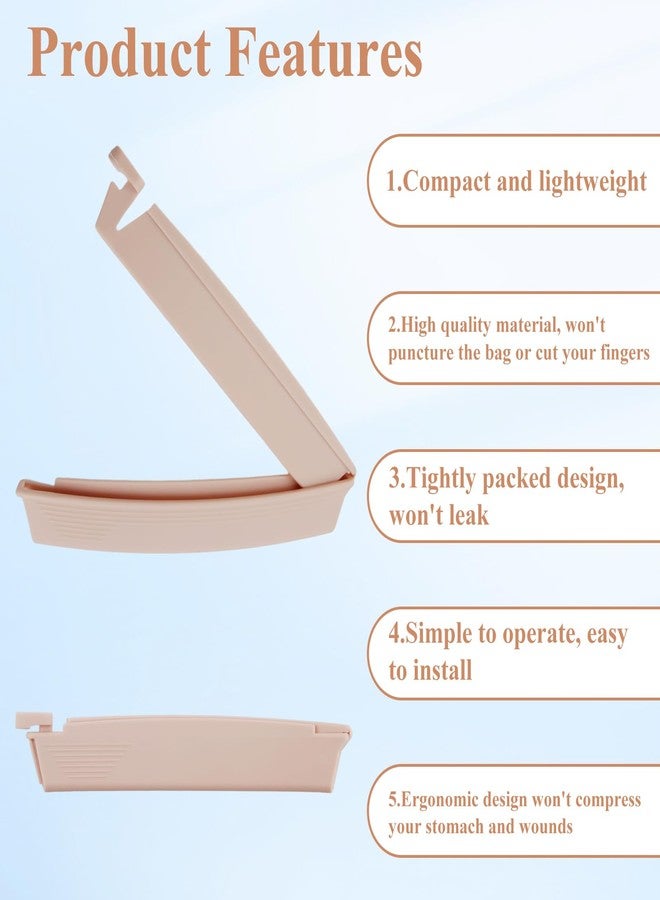 JFRHUDS 12Pack Ostomy Bag Clips, Colostomy Ostomy Supplies Drainable Pouch Clamp Tail,Reusable for Colostomy Bags, Universal Curved Closure Surefit Leak- Proof Colostomy Sealing Bars,Ileostomy Supplies - Image 3