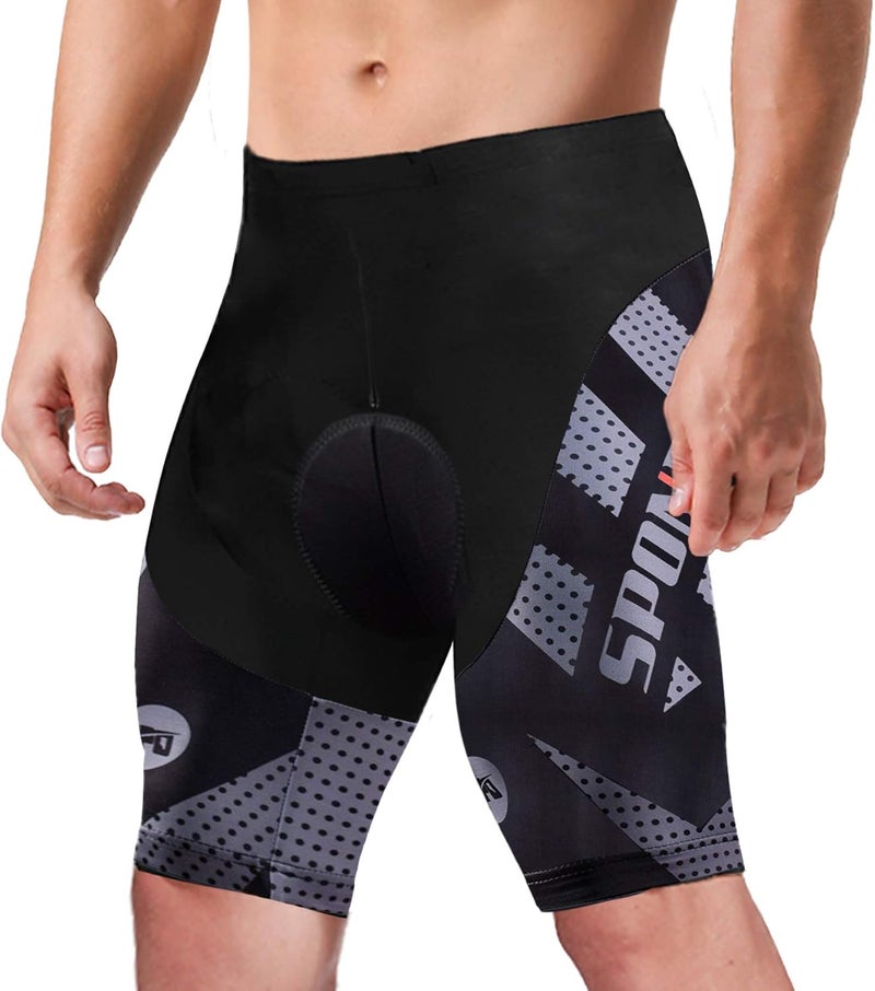 sponeed Men's Cycling Padded Shorts Men Bike Short Pants Cycle Spandex Tights Biking Wear - Image 1