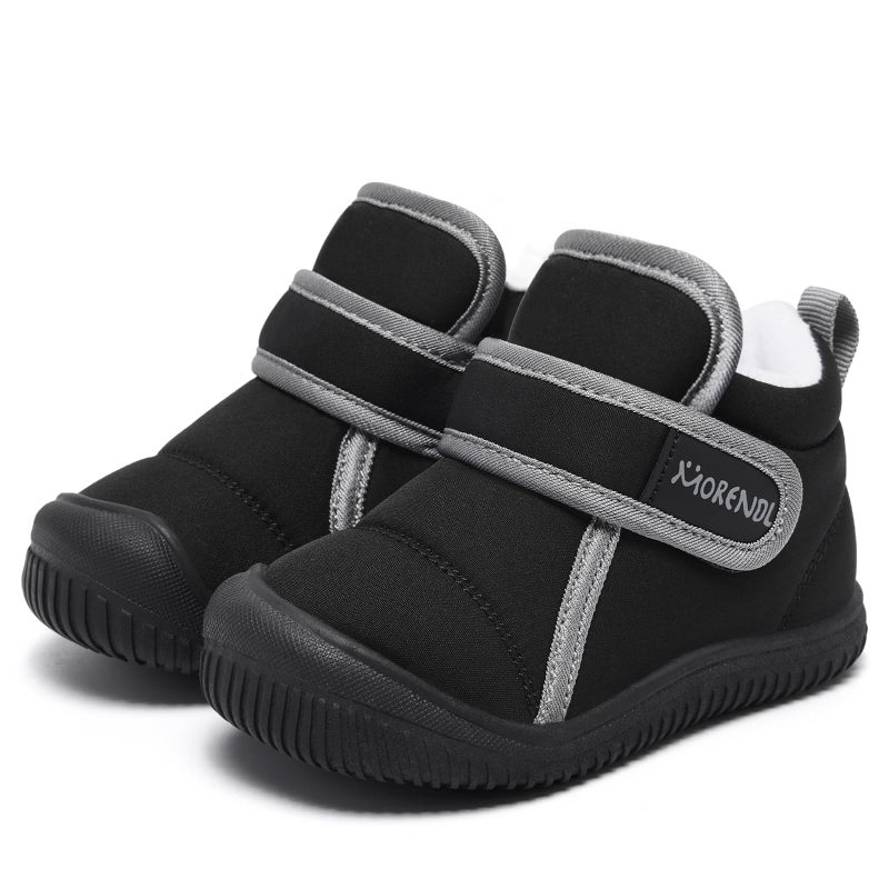 MORENDL Baby Winter Snow Boots for Infant Boys Girls Toddler Water-Resistant First Walker Shoes Warm Lining Soft Sole Anti-Slip Outdoor Booties - Image 4