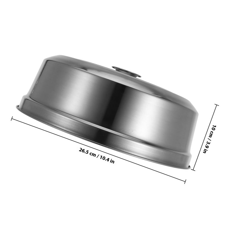 26Cm Stainless Steel Steamer Lid Dome Pot Cover For Home Restaurant Cooking - Image 3