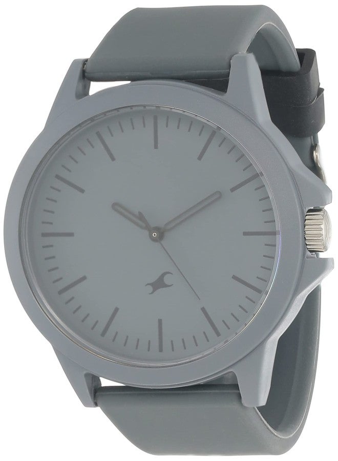 Fastrack Tees Analog Grey Dial Unisex-Adult Watch-38024PP24 - Image 1