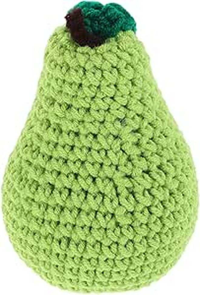 Handmade Realistic Faux Pear Decoration Soft Yarn Knitted Fruit Ornament Home Decor - Image 1