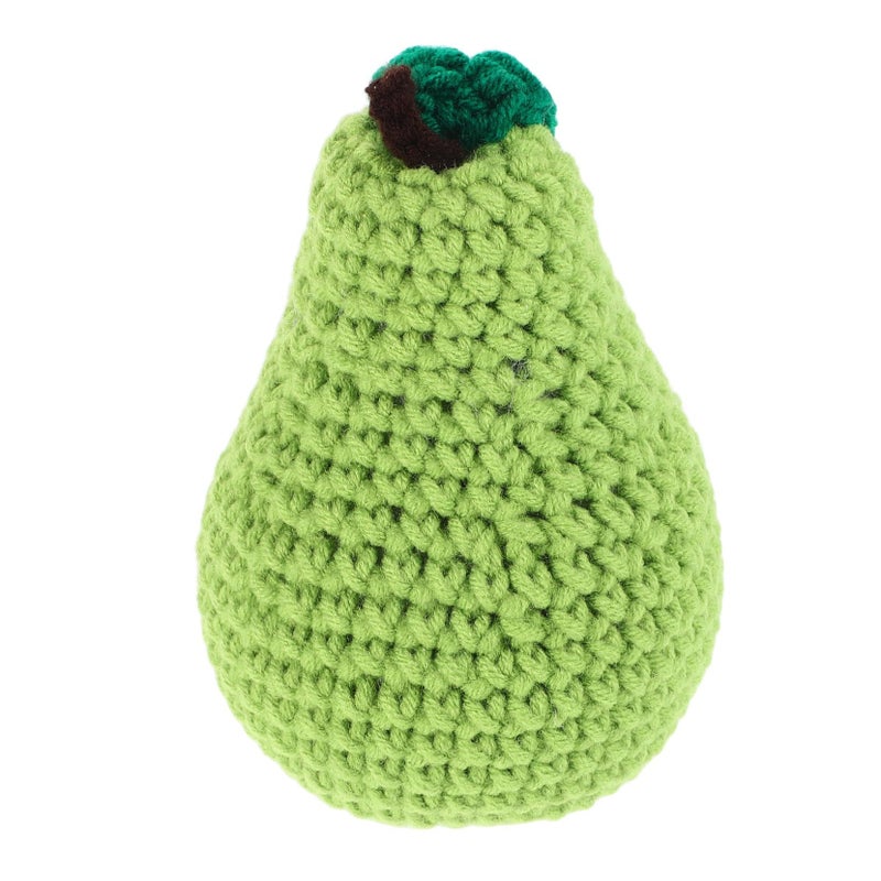 Handmade Realistic Faux Pear Decoration Soft Yarn Knitted Fruit Ornament Home Decor - Image 2