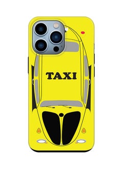 Tough Pro Series Case for Apple iPhone 14 Pro Dual Layer hybrid PC & TPU Customized Mobile Cover Shield with inner TPU protection Matte Finish - Yellow Taxi