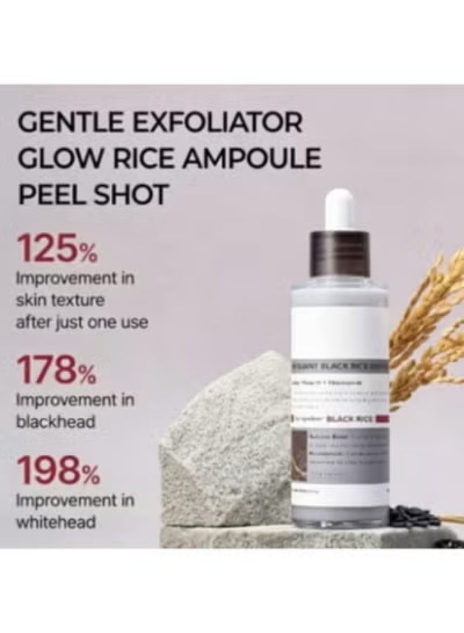 Dr. Melaxin Peel Shot Gomage Ampoule, 2.8 fl oz (80 ml), Pores, Blackheads, Sebum Peeling, Exfoliating Care, Texture Rice Bran Water, Rice Bran Extract, White Rice, Black Rice, Blackhead, DryV - Image 2