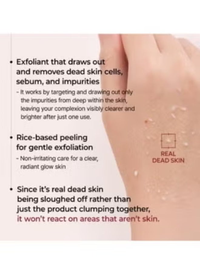 Dr. Melaxin Peel Shot Gomage Ampoule, 2.8 fl oz (80 ml), Pores, Blackheads, Sebum Peeling, Exfoliating Care, Texture Rice Bran Water, Rice Bran Extract, White Rice, Black Rice, Blackhead, DryV - Image 5
