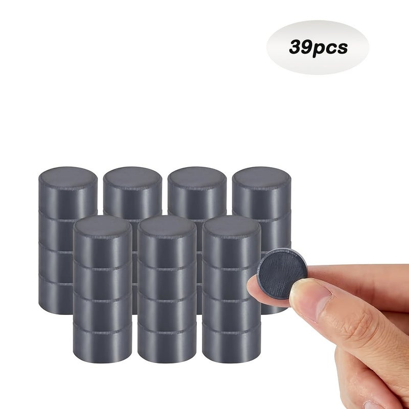 39 Pcs 8x3mm High Quality Ferrite Magnets Durable Kitchen Office Industrial Use - Image 1