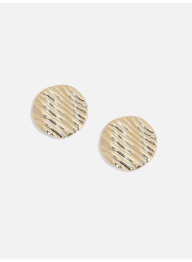 SOHI Pack Of Minimal Textured Artificial Stud Earring Jewellery