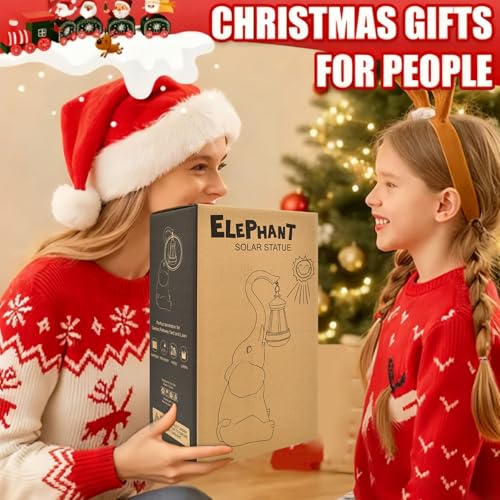 Goodeco Elephant Statue for Garden Decor with Gift Appeal - Ideal Gifts for Women, Mom or Birthdays, Beautifully Crafted Outdoor & Home Decor to Wow Your Guests (11" Elephant) - Image 4