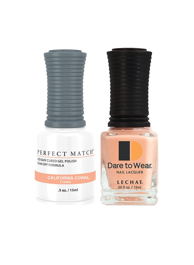 Lechat Soak Off Gel Nail Polish UV LED Gel Polish California Coral PMS269 - Image 1