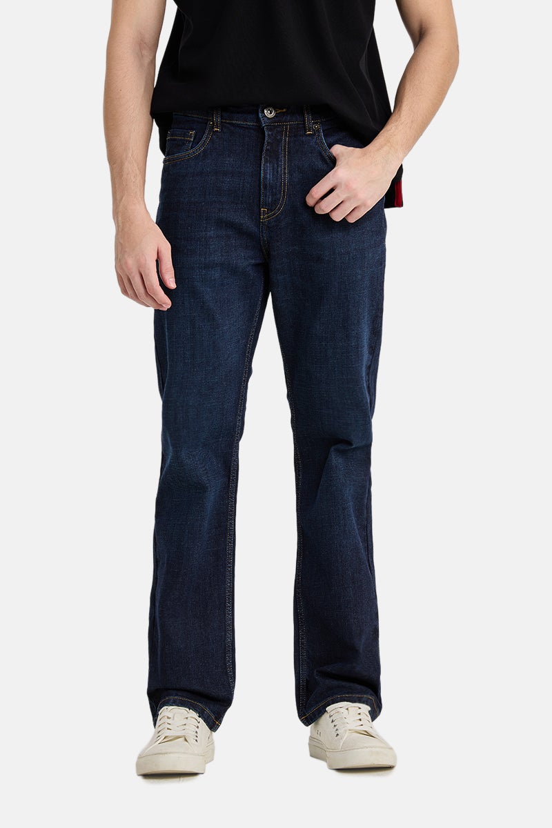 SNITCH Indigo Solid Straight Fit Casual Jeans - Image 1