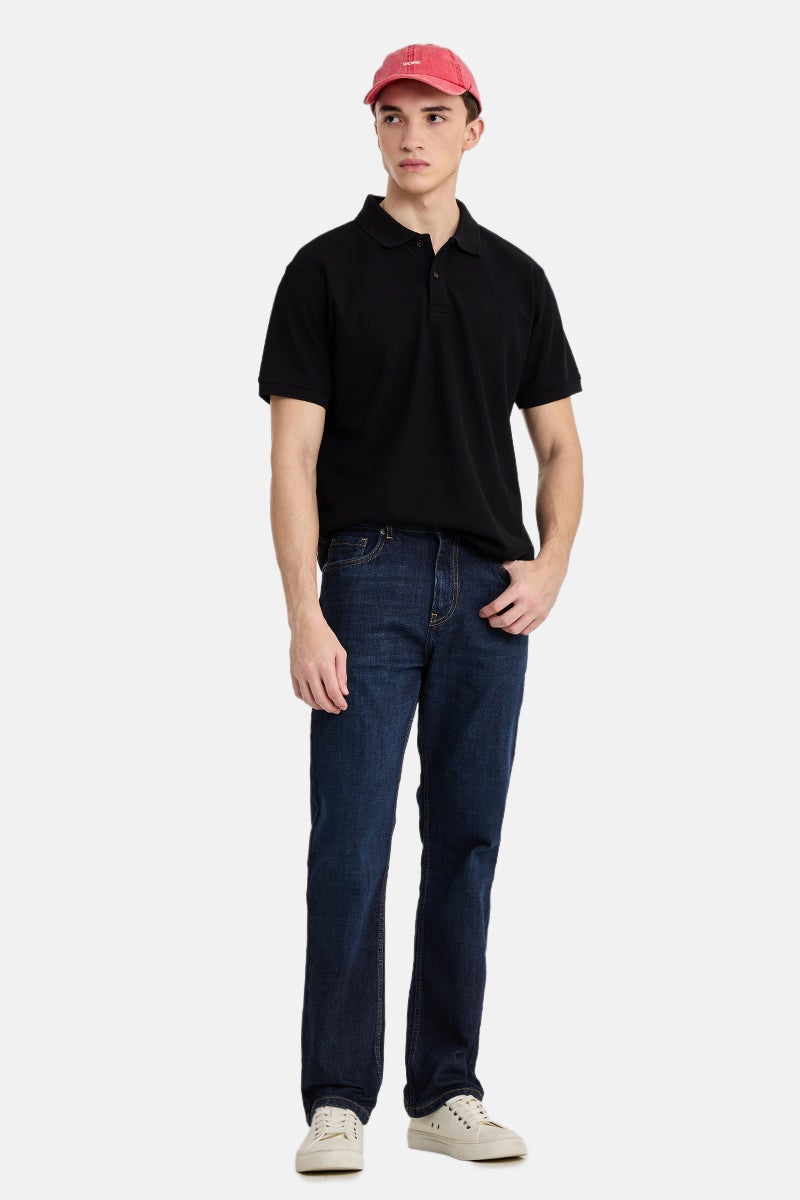 SNITCH Indigo Solid Straight Fit Casual Jeans - Image 2