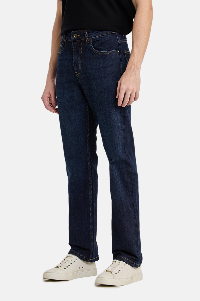 SNITCH Indigo Solid Straight Fit Casual Jeans - Image 4