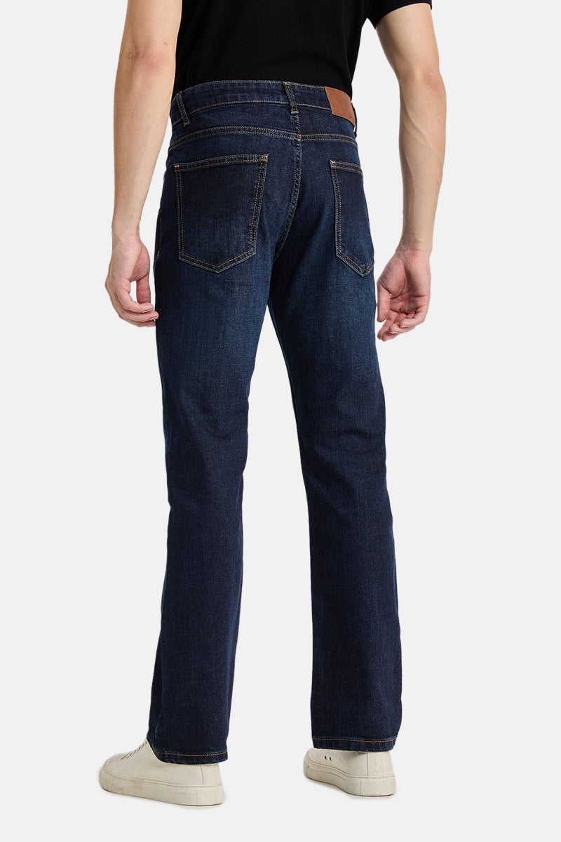 SNITCH Indigo Solid Straight Fit Casual Jeans - Image 5