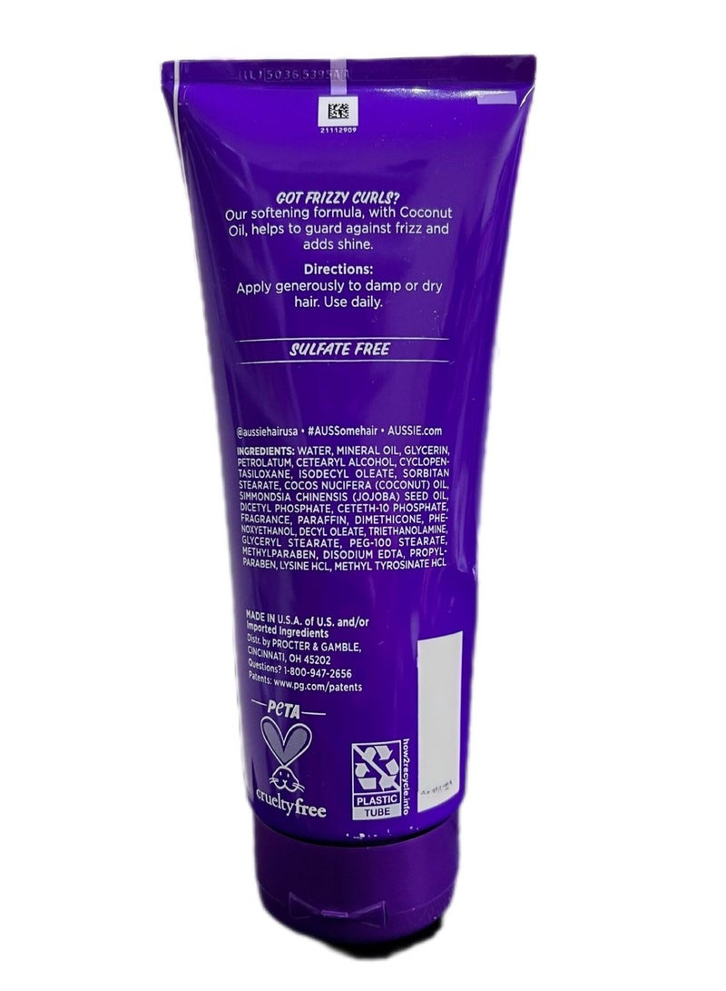 Aussie Miracle Curls Frizz Taming Cream with Coconut & Jojoba Oil 6.8 oz (193 g) - Image 2