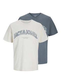 JACK & JONES JORALMERIA BOLD BRANDINGTEE SS CN 2PK MP  - Image 1