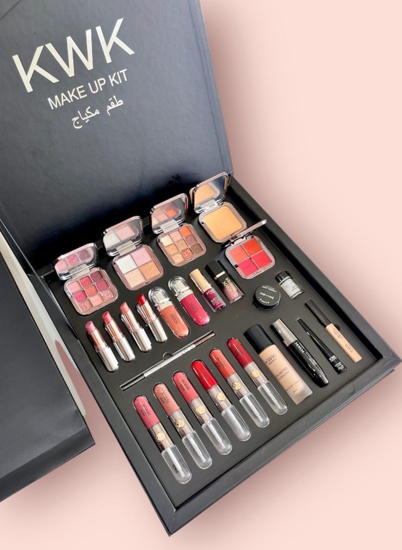 كيه دابليو كيه طقم مكياج متكامل من 25قطعه متعدده الاستخدام - Image 4
