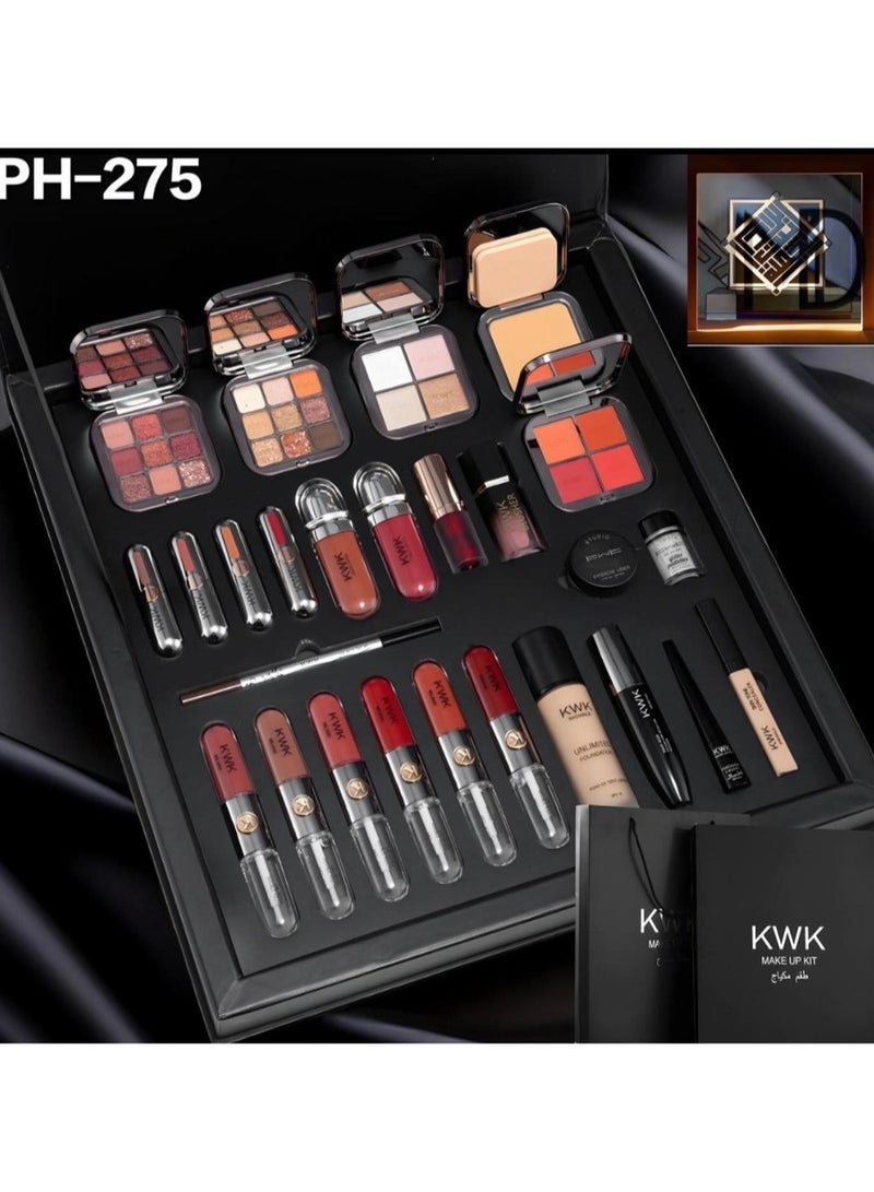 كيه دابليو كيه طقم مكياج متكامل من 25قطعه متعدده الاستخدام - Image 1