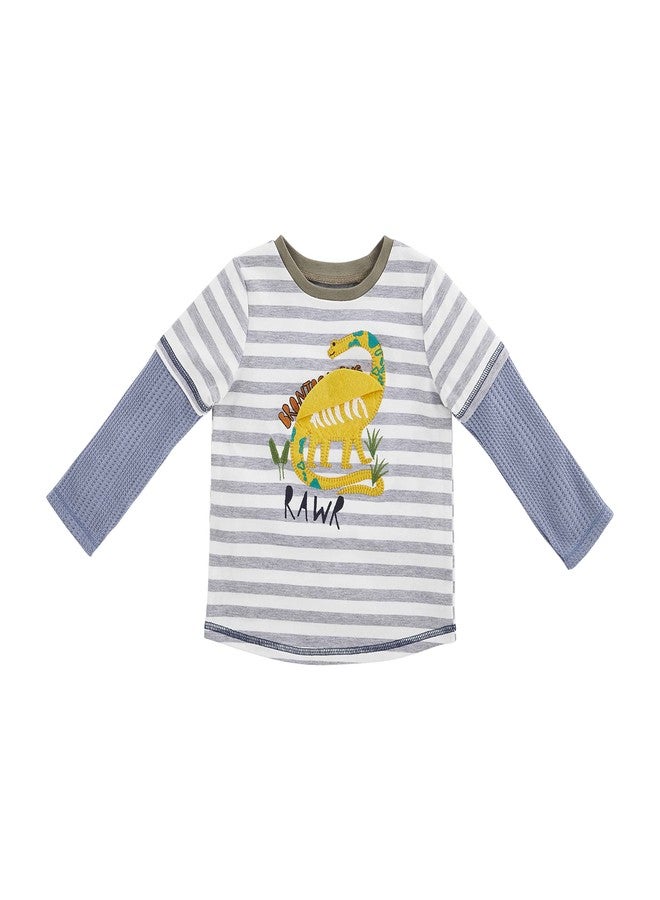 Mud Pie baby boys Dinosour T-shirt Mud Pie Tee Rawr Dino Medium 2T 3T, Rawr, 2-3T US - Image 1