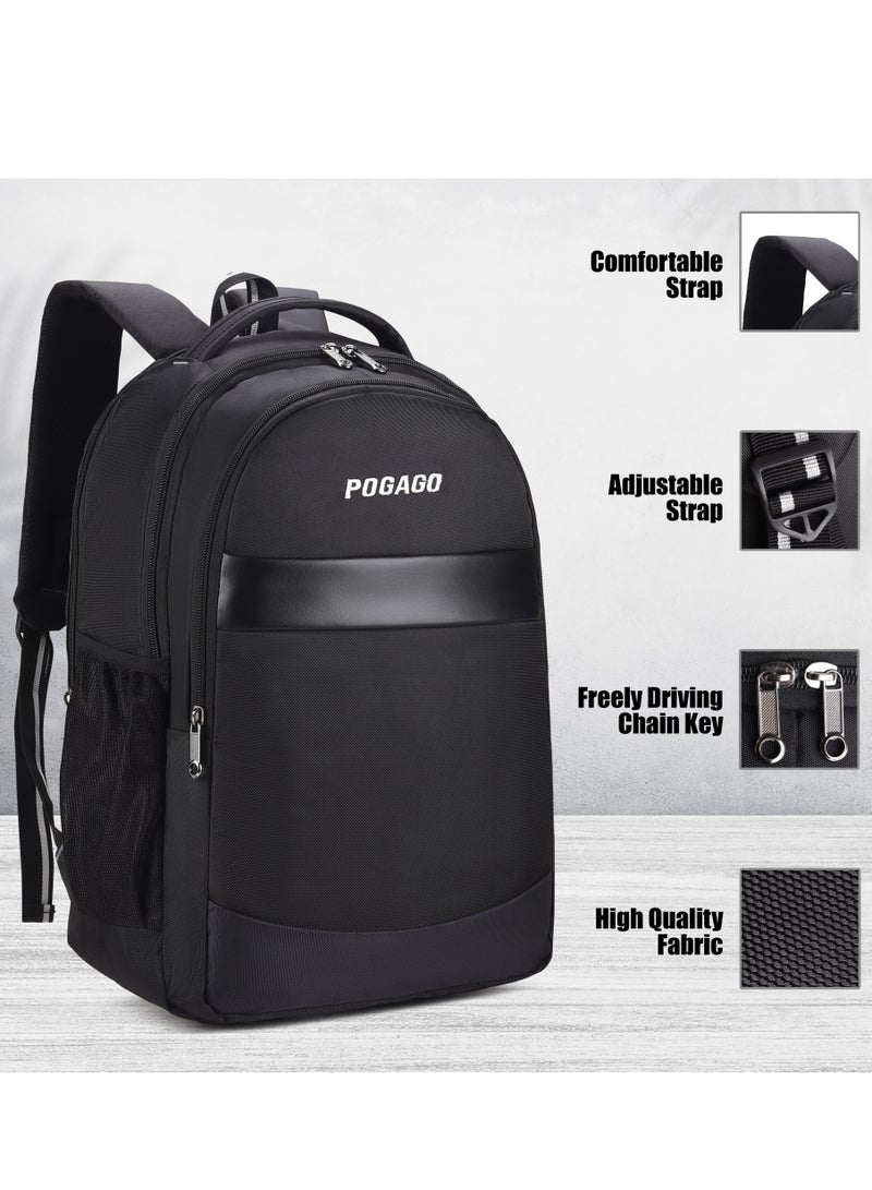 POGAGO Laptop Backpack for Men & Women | Lightweight Water-Resistant Travel Bag | 15.6 Inch Work & College Backpack - Image 5