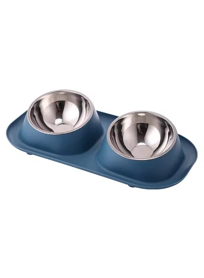 Knox Powering Generations Knox Dual Pet Feeding Bowl with Non-Slip Silicone Mat, Detachable Stainless Steel Food & Water Bowls for Cats, Small & Medium Dogs, Easy-Clean, BPA-Free, Spill-Proof Design - Image 1