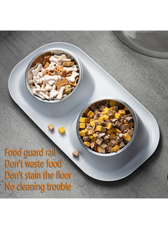 Knox Powering Generations Knox Dual Pet Feeding Bowl with Non-Slip Silicone Mat, Detachable Stainless Steel Food & Water Bowls for Cats, Small & Medium Dogs, Easy-Clean, BPA-Free, Spill-Proof Design - Image 5