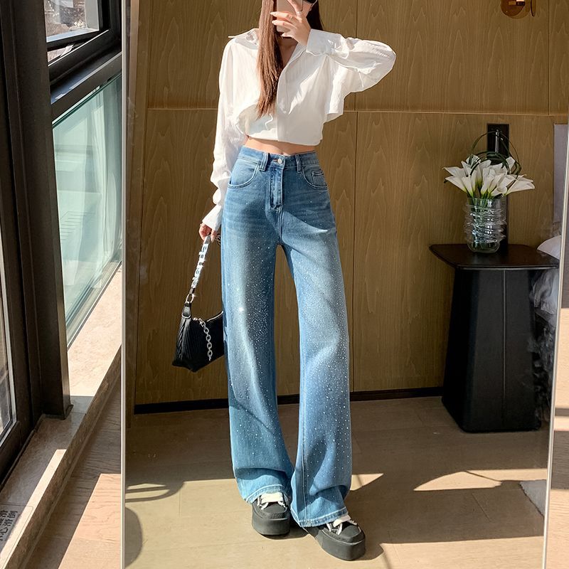 Unisex Classic Denim Jeans Loose Fit Daily Outdoor Wear - Image 3