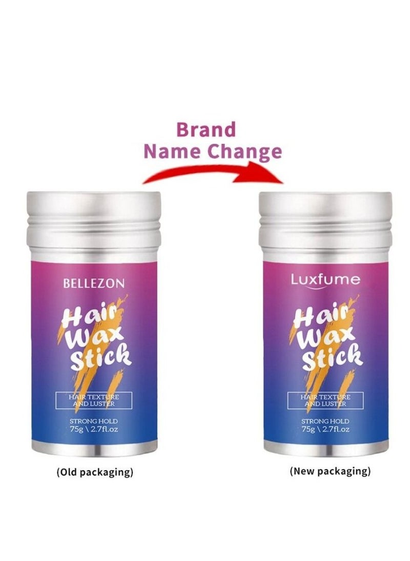 Luxfume Wax Stick for Hair Hair Pomade Stick Long-Lasting Styling Wax Stick Hair Wax Stick Smoothing & Slick Stick for Hair Wigs Styling Waxes for Fly Away & Edge Frizz Hair 75g  - Image 2
