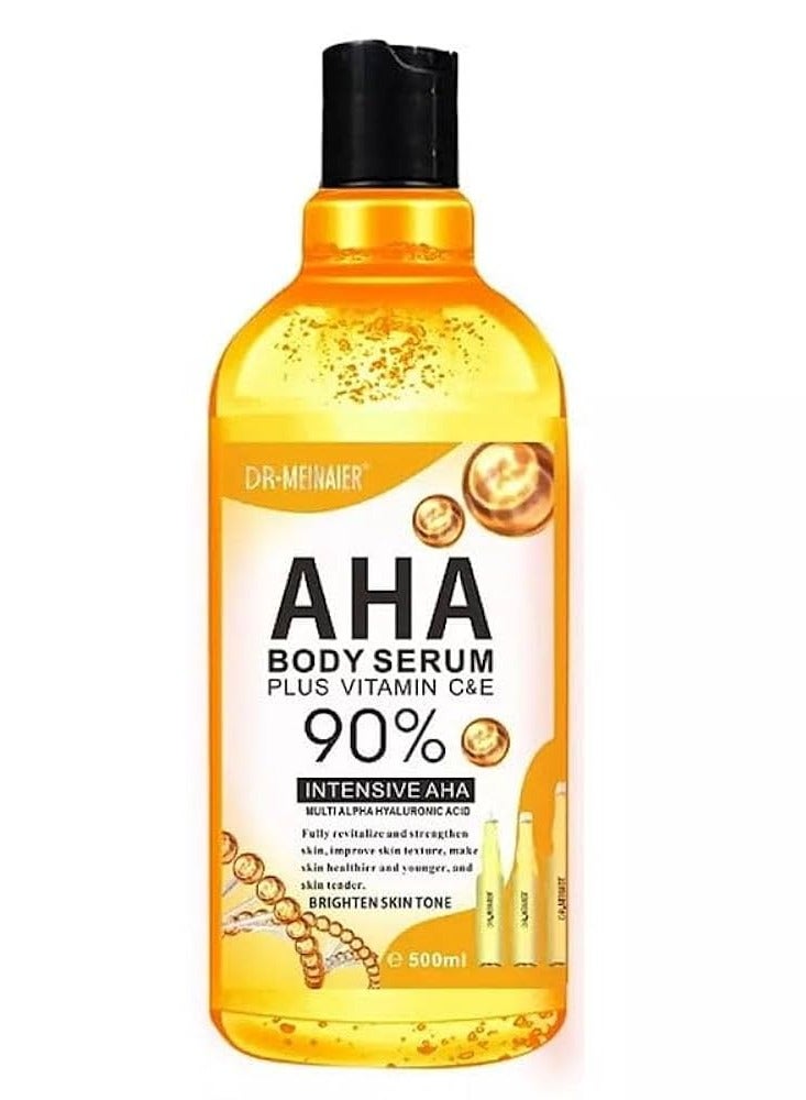 سيروم دكتور مينير للجسم AHA مع فيتامين C وE بنسبة 90% مكثف AHA 500 مل