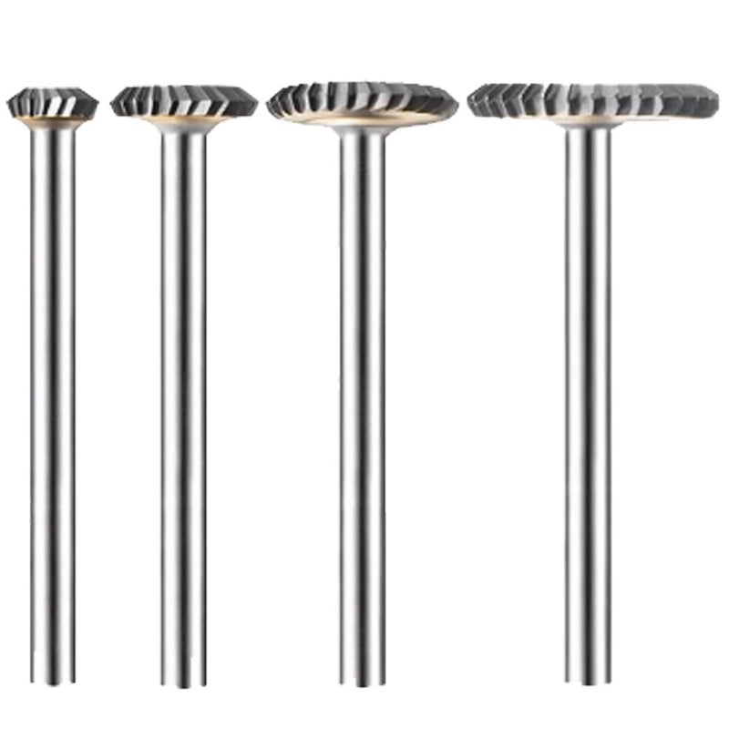 Luo ke 4 Pcs T Type Aluminum Cutting Burr 18 Shank T Type Chamfer Shape Tungsten Carbide Burs for Rotary Tools Y Type - Image 2