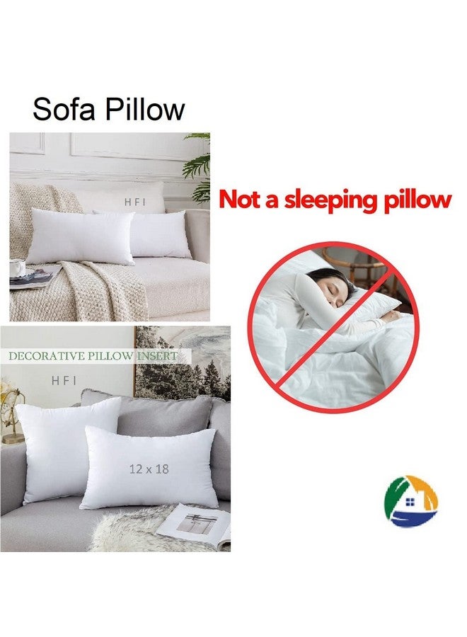 HFI UrbanArts Premium Polyester Fiber Cushion Fillers - Pack of 10 Pcs | 12 x 18 Inches | White | Cushion Pillow, Cushion for Sofa, Pillows for Back Support - Image 4